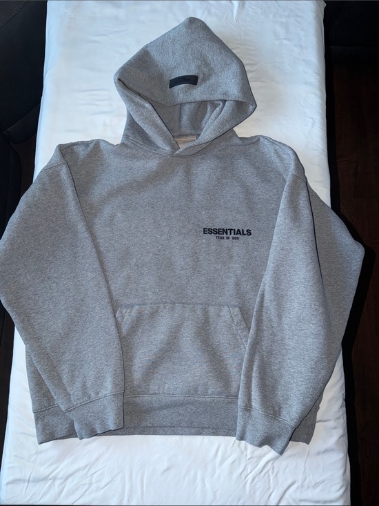 Essentials Other - Essentials Fear Of God Grey Hoodie, Size Medium